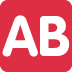🆎 Bouton AB (groupe sanguin) Emoji Signification