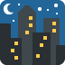 🌃 Nuit avec des étoiles Emoji Signification