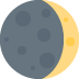 🌒 Croissant de Lune croissant Emoji Signification