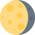 🌖 Lune gibbeuse décroissante Emoji Signification