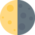 🌗 Dernier quartier de lune Emoji Signification