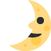 🌛 Visage du premier quartier de lune Emoji Signification