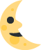 🌜 Visage du dernier quartier de lune Emoji Signification