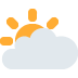 🌥 Soleil derrière un grand nuage Emoji Signification