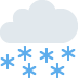 🌨 Nuage avec de la neige Emoji Signification