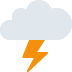 🌩 Nuage avec éclair Emoji Signification