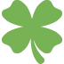 🍀 Trèfle à quatre feuilles Emoji Signification