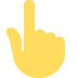 👆 Index du revers pointant vers le haut Emoji Signification