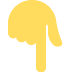 👇 Index du revers pointant vers le bas Emoji Signification