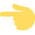 👈 Index du revers pointant vers la gauche Emoji Signification