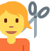 💇 signification emoji : Personne se faisant couper les cheveux