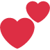 💕 Deux coeurs Emoji Signification