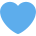 💙 Coeur bleu Emoji Signification