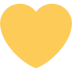 💛 Coeur jaune Emoji Signification