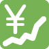 💹 Graphique croissant avec le yen Emoji Signification