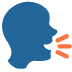 🗣 Tête parlante Emoji Signification