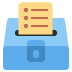 🗳 Urne avec bulletin de vote signifiant emoji