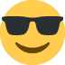 😎 Visage souriant avec des lunettes de soleil Emoji Signification
