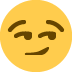 😏 Visage souriant Emoji Signification