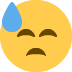 😓 Visage abattu et en sueur Emoji Signification