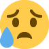 😥 Signification de l’émoji visage triste mais soulagé