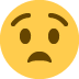 😧 Visage angoissé Emoji Signification