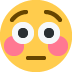 😳 Visage rougi Emoji Signification