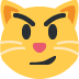😼 Chat avec un sourire ironique Emoji Signification