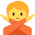 🙅‍♂️ Homme faisant un geste sans signification Emoji