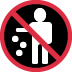 🚯 Pas de détritus Emoji Signification