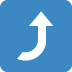 ⤴ Flèche Droite Courbant Vers Le Haut Emoji Signification