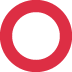 ⭕ Cercle rouge creux Emoji Signification